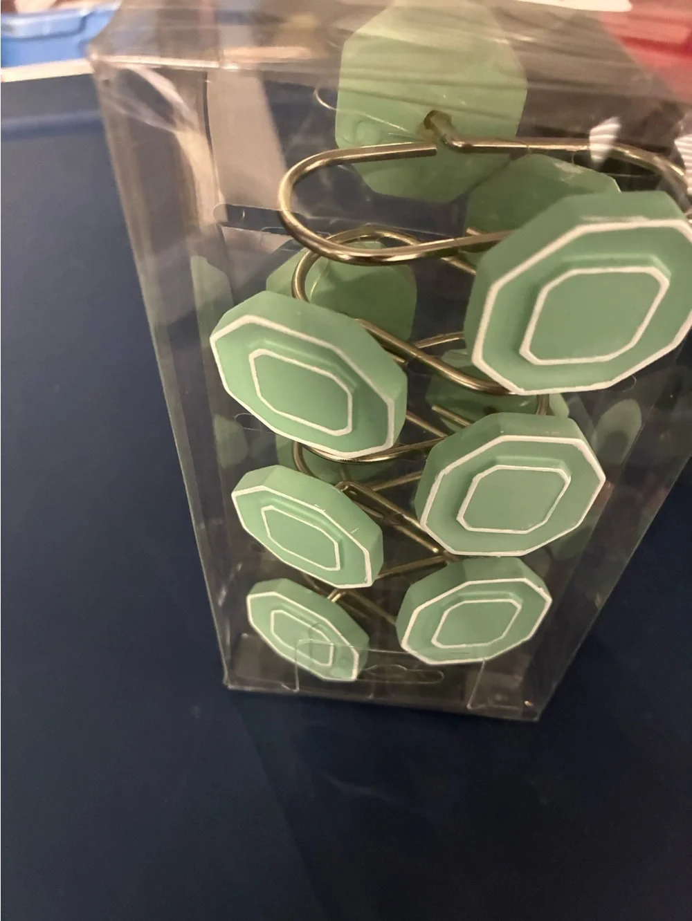Groovy Medallion shower curtain hooks